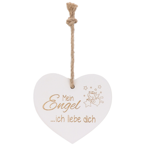 Deko-Herz klein "Mein Engel ich liebe dich"