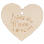 Kleines Naturherz "Liebste Mama auf der Welt"